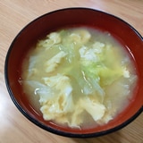 キャベツの味噌汁